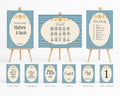 Blue Celestial complete wedding signage bundle