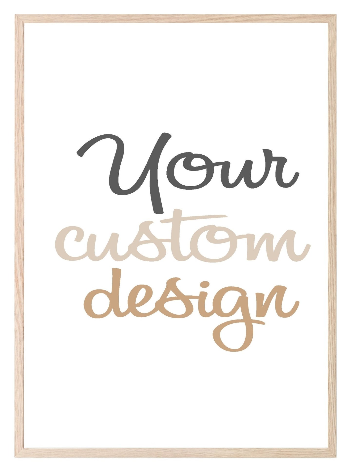 Custom Bespoke Print | Bring Your Own Design To Life