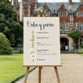 Daisy Wedding Order of Service Sign — main product image