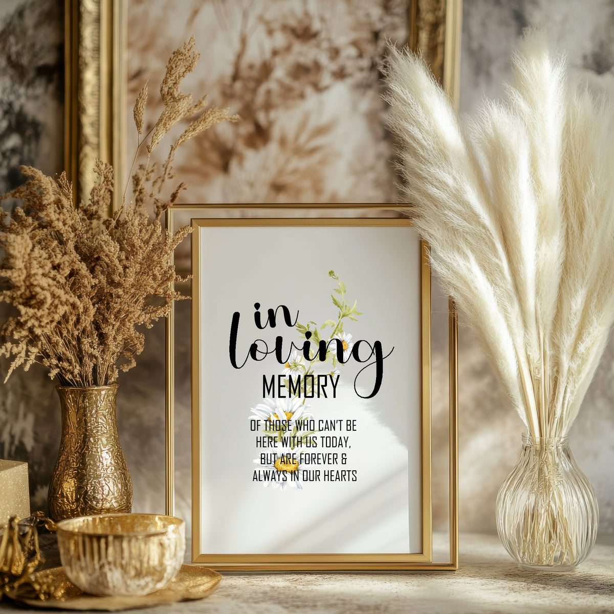 Daisy Wedding In Loving Memory Sign — main product image