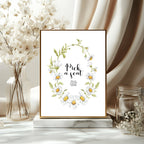 Daisy Wedding Pick a Seat Sign — main product image