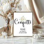 Daisy Wedding Confetti Sign — main product image
