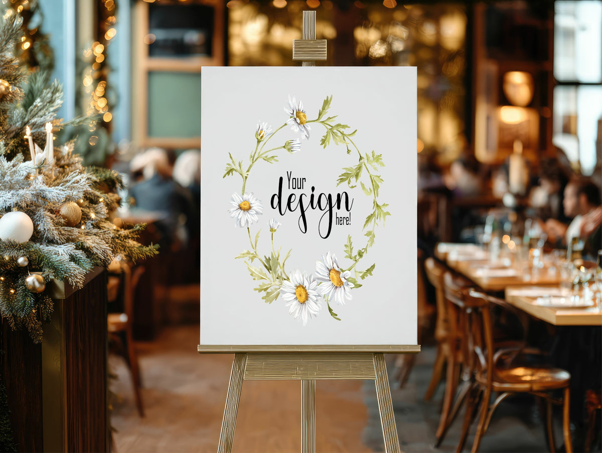 Daisy Wedding Custom Wording Sign — additional Daisy mock-up