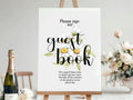 Daisy Wedding Guest Book Sign — main product image