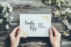 Daisy Wedding RSVP Cards | Pack of 10 — additional Daisy mock-up