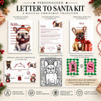 Personalised Letter to Santa Kit | French Bulldog Christmas Activity Pack