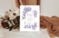 Lavender Floral Wedding Thank You Cards | Pack of 10