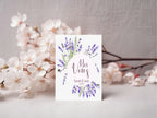 Lavender Floral Wedding Vow Books | Set of 2