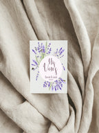 Lavender Floral Wedding Vow Books | Set of 2