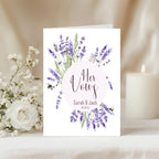 Lavender Floral Wedding Vow Books | Set of 2