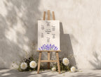 Lavender Floral Wedding Seating Plan