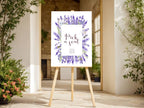 Lavender Floral Wedding Pick a Seat Sign