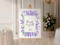 Lavender Floral Wedding Pick a Seat Sign