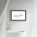 Minimalist personalised Forever Print lifestyle photo