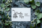 Monochrome Champagne Wedding RSVP Cards | Pack of 10