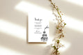 Monochrome Champagne Wedding Thank You Cards | Pack of 10