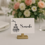 Monochrome Champagne Wedding Place Cards | Pack of 10