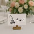 Monochrome Champagne Wedding Place Cards | Pack of 10
