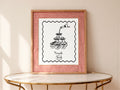 Monochrome Champagne Personalised Forever Wedding Keepsake Print