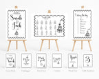 Monochrome Champagne Complete Wedding Sign Bundle