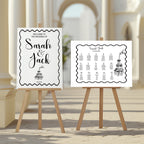 Monochrome Champagne Complete Wedding Sign Bundle