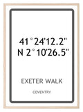 Personalised Coordinates Print | New Home Wall Art - Larosier Prints