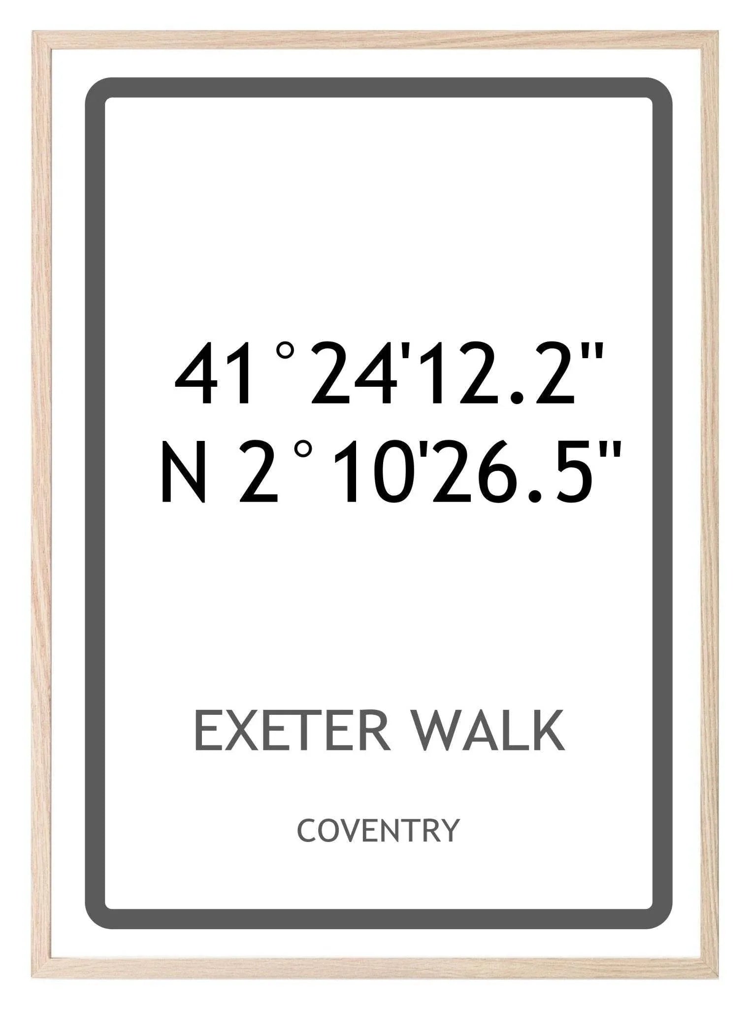 Personalised Coordinates Print | New Home Wall Art - Larosier Prints