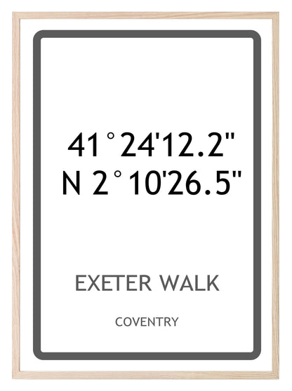 Personalised Coordinates Print | New Home Wall Art