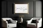 Personalised Couple Names Print | Family & Love | Romantic Wall Art - Larosier Prints