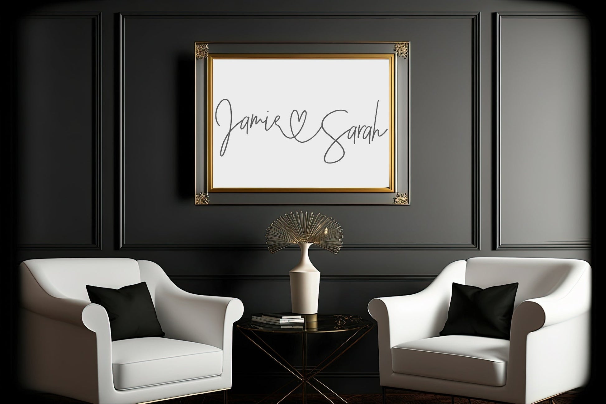 Personalised Couple Names Print | Family & Love | Romantic Wall Art