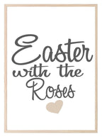 Personalised Easter With The Family Print | Seasonal Wall Art - Larosier Prints