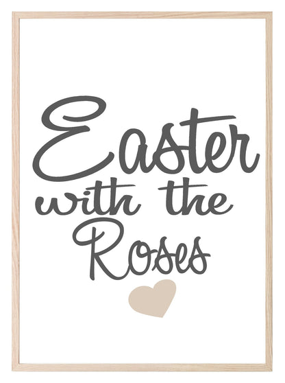 Personalised Easter With The Family Print | Seasonal Wall Art