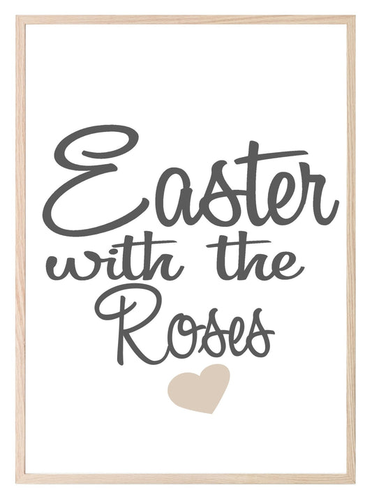 Personalised Easter With The Family Print | Seasonal Wall Art