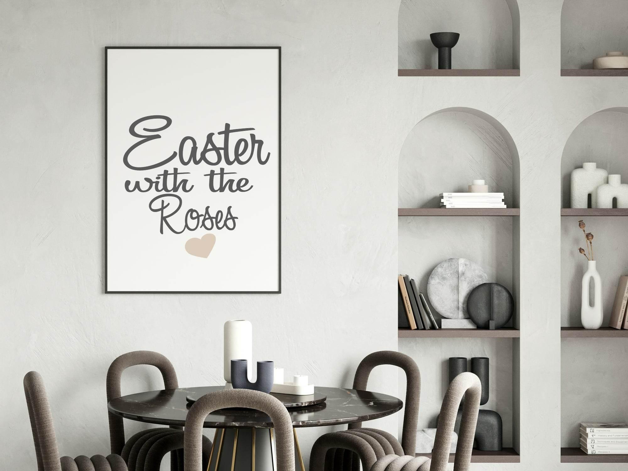 Personalised Easter With The Family Print | Seasonal Wall Art - Larosier Prints