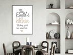 Personalised Family Name Kitchen Print | Family & Love Wall Art - Larosier Prints