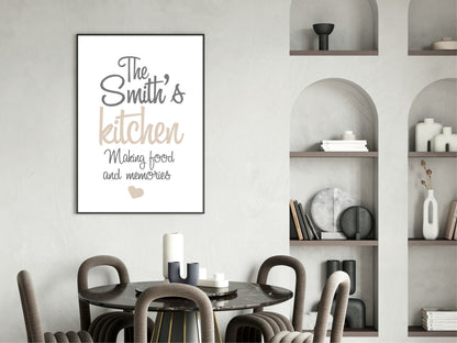 Personalised Family Name Kitchen Print | Family & Love Wall Art