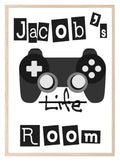 Personalised Gaming Print | Teenage Gamer Wall Art - Larosier Prints