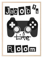 Personalised Gaming Print | Teenage Gamer Wall Art - Larosier Prints