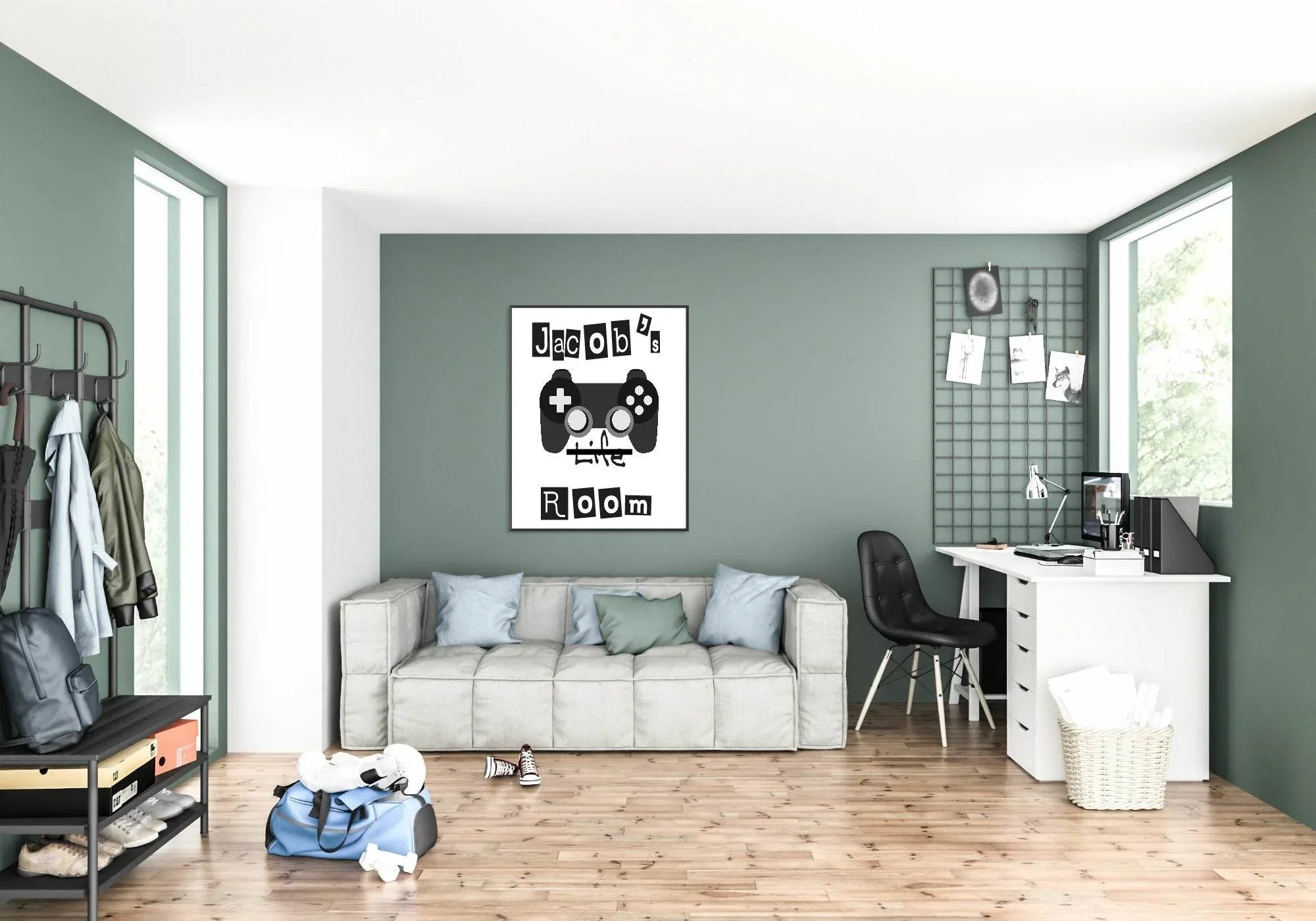 Personalised Gaming Print | Teenage Gamer Wall Art - Larosier Prints
