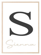 Personalised Initial Print | Name Wall Art - Larosier Prints
