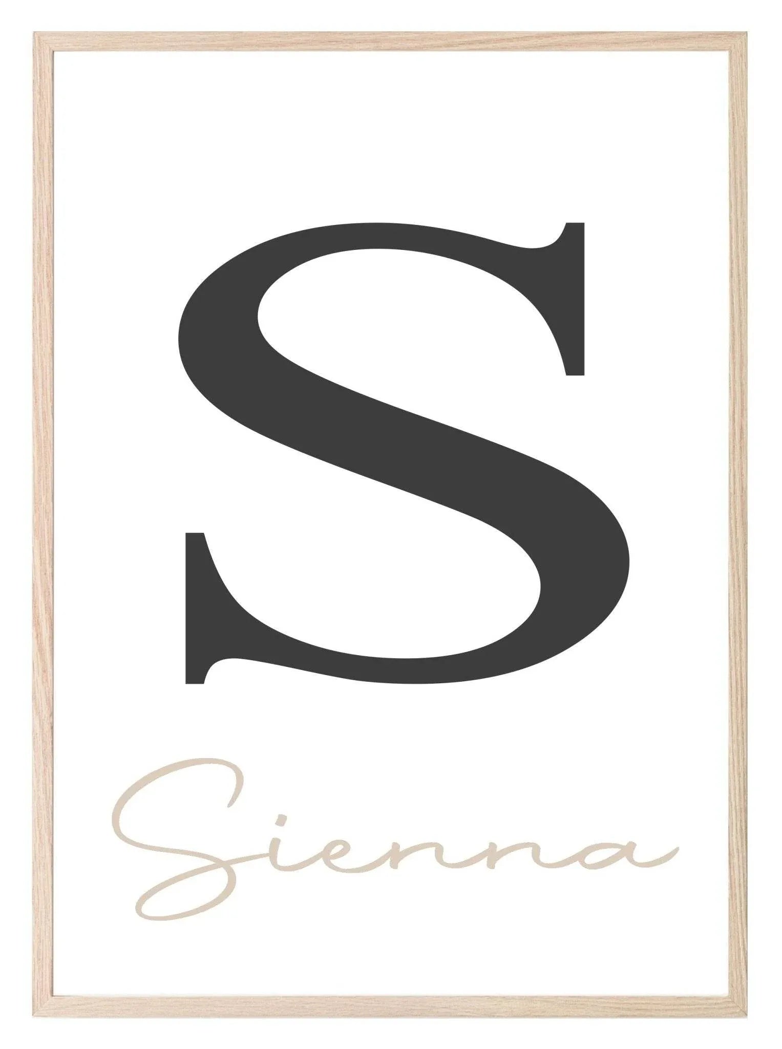 Personalised Initial Print | Name Wall Art - Larosier Prints