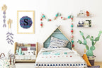 Personalised Leopard Print | Colourful Initial Wall Art - Larosier Prints