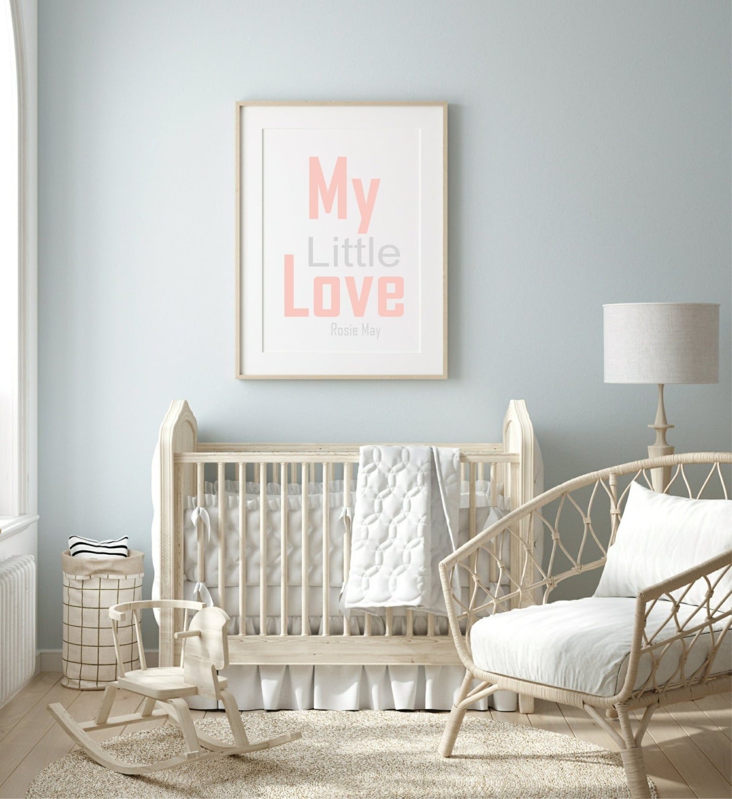 Personalised My Little Love Print | Family & Love | Nursery Print | Kids Wall Art