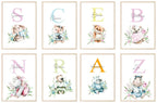 Personalised Oh Baby Animal, Initial And Name | Kids Wall Art | Nursery Prints - Larosier Prints