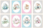 Personalised Oh Baby Animal Print | Nursery Wall Art - Larosier Prints