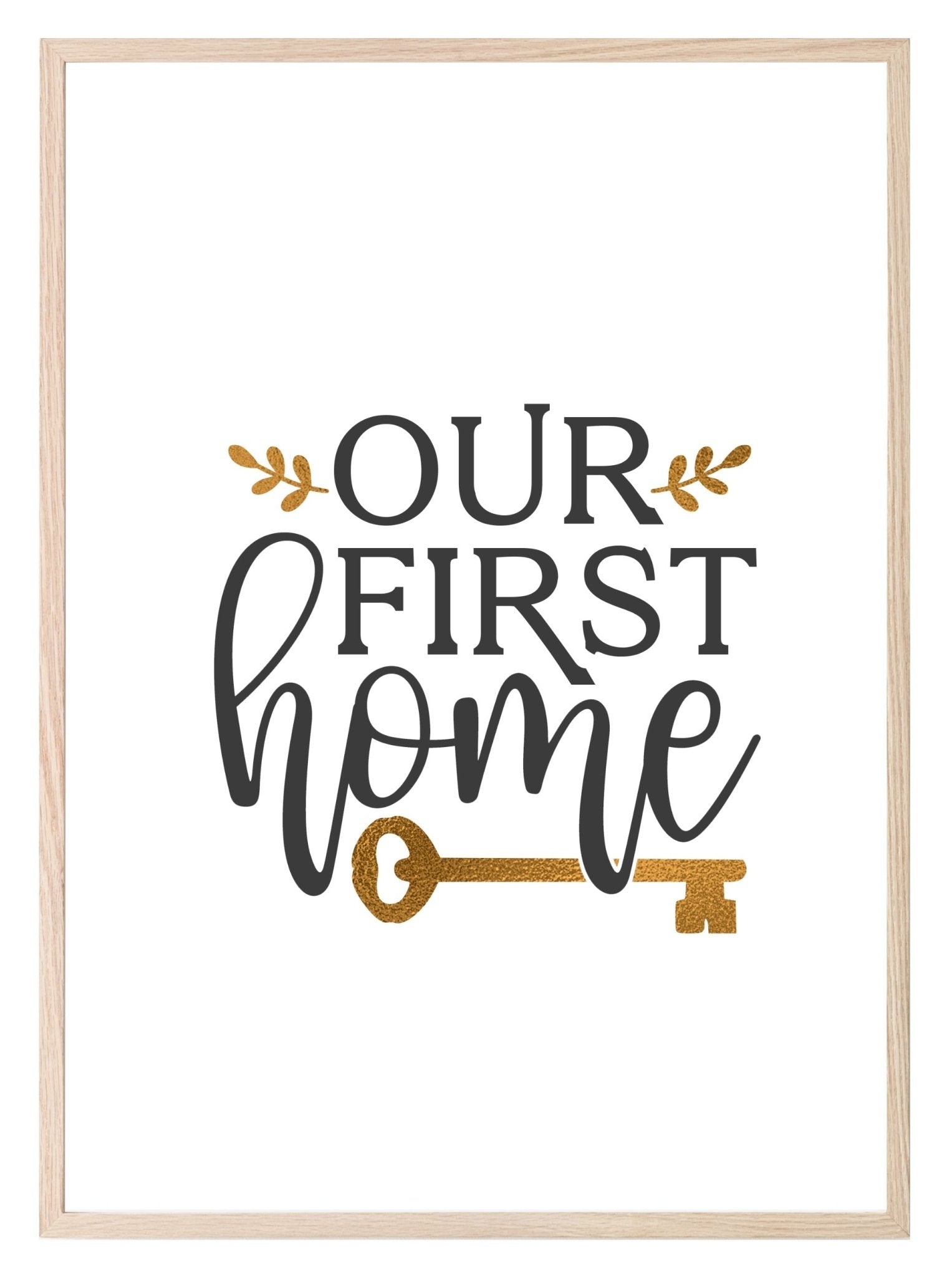 Personalised Our First Home Gift Print | New House Wall Art