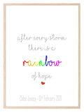 Personalised Rainbow Baby Print | Nursery Wall Art - Larosier Prints