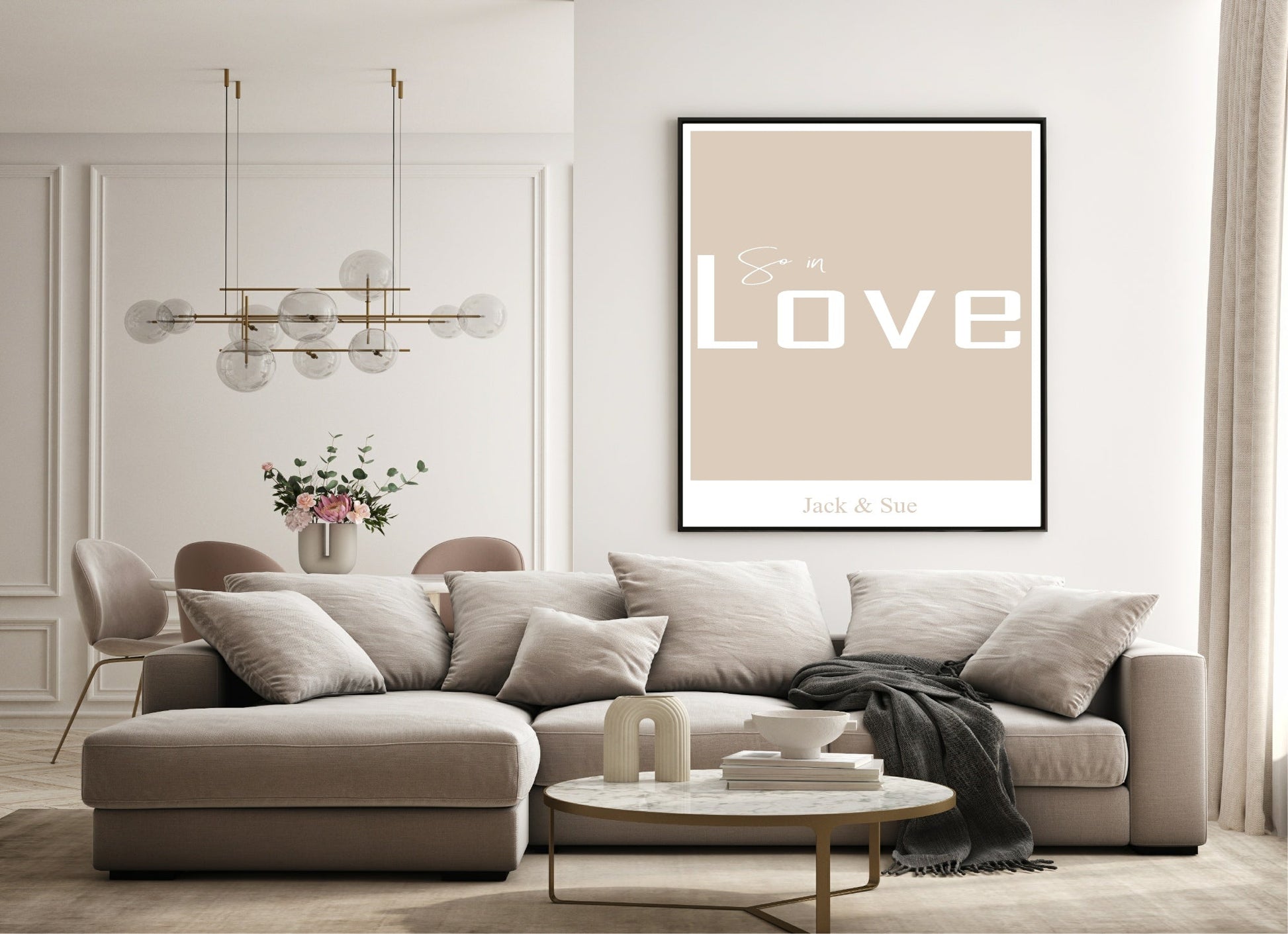 Personalised So In Love Print | Family & Love | Romantic Wall Art