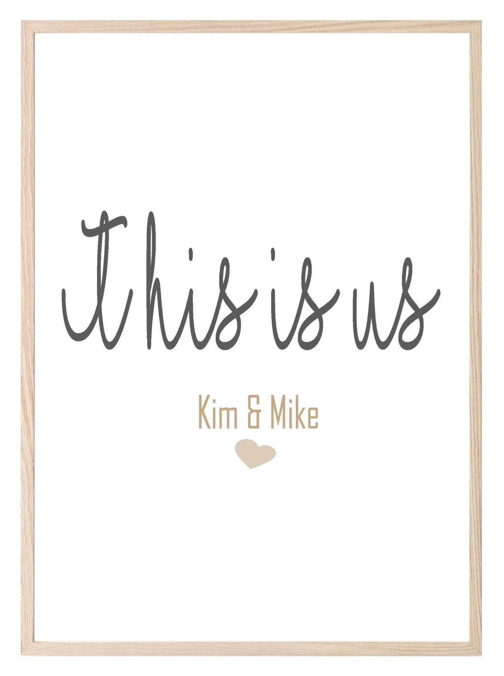 Personalised This Is Us Print | Family Wall Art - Larosier Prints