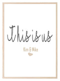 Personalised This Is Us Print | Family Wall Art - Larosier Prints